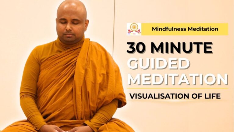 30 Minute Guided Meditation | Visualisation of Life | Rev Wadigala Samitharathana