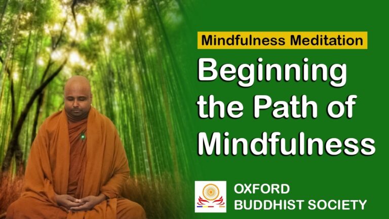 Beginning the Path: A Mindfulness Meditation Retreat 2026