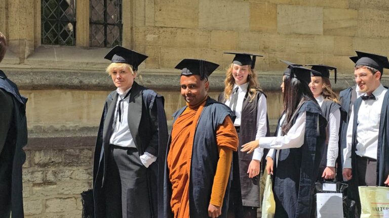 On Receiving the MPhil in Buddhist Studies