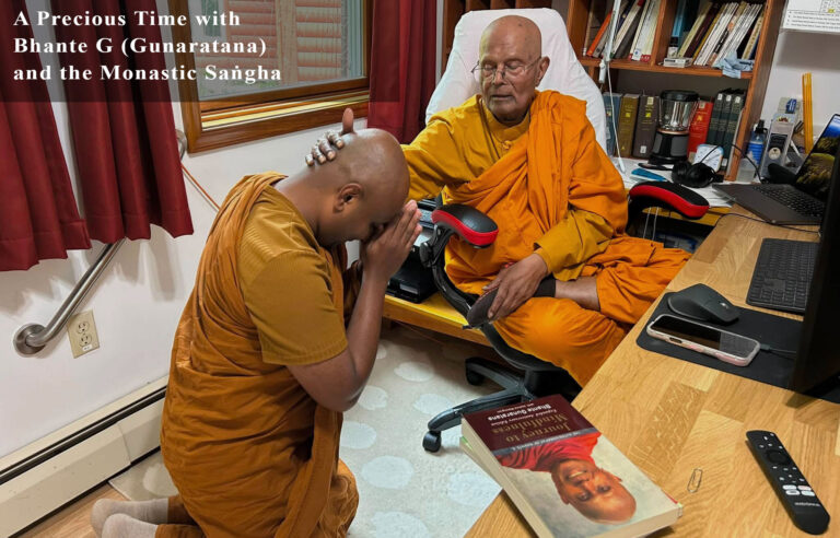 A Precious Time with Bhante G (Gunaratana) and the Monastic Saṅgha
